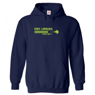 Fart Loading Please Wait Funny Unisex Classic Kids and Adults Pullover Hoodie